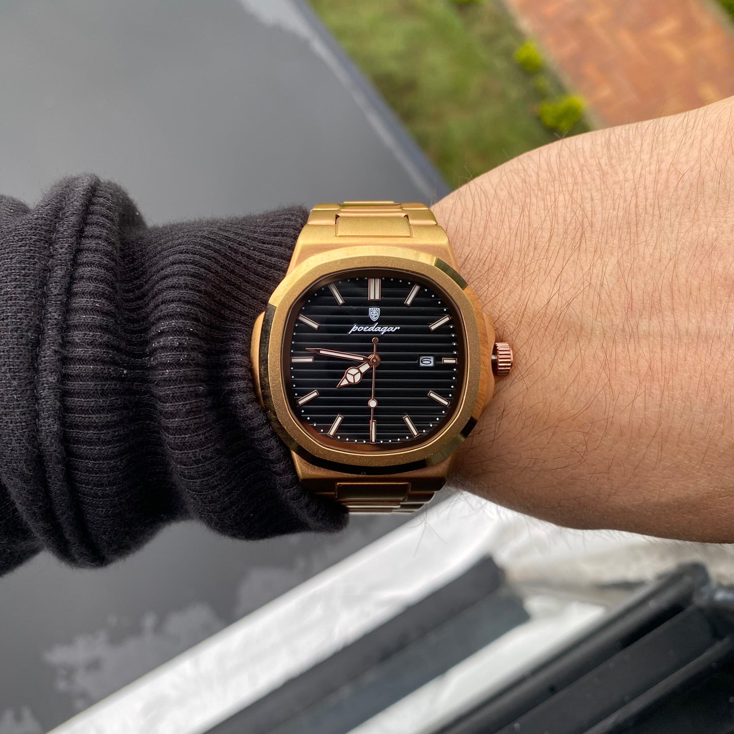 Reloj Jean Poedagar Nautilus royal Gold