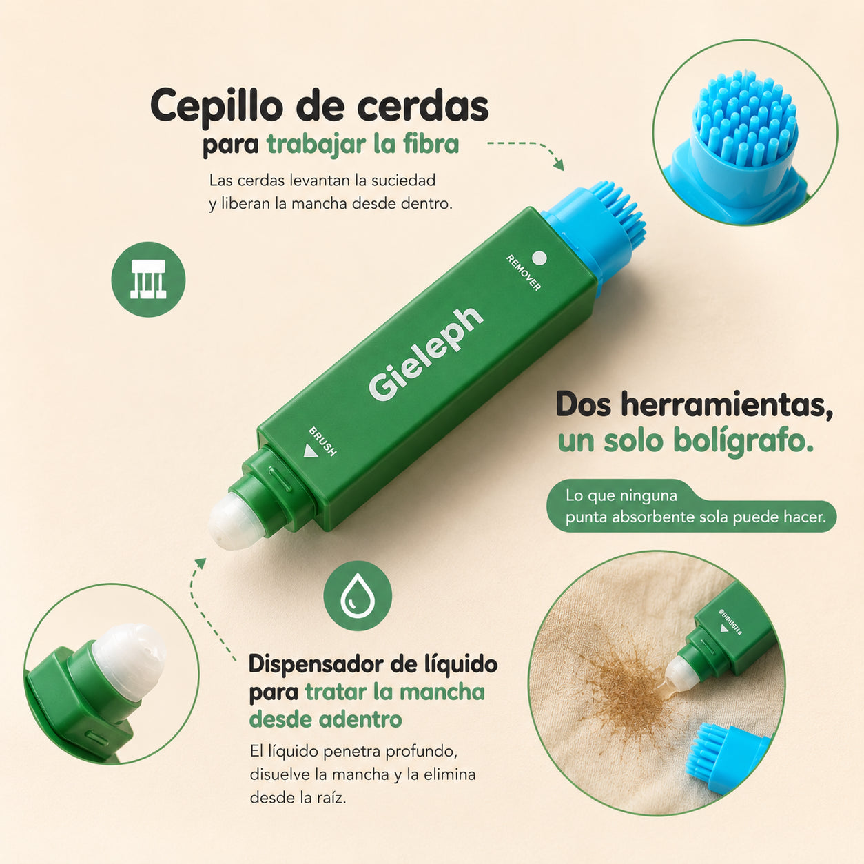 Removedor quitamanchas portable