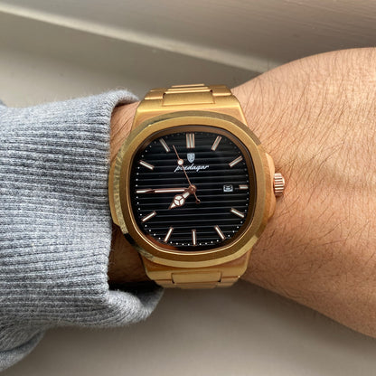Reloj Jean Poedagar Nautilus royal Gold