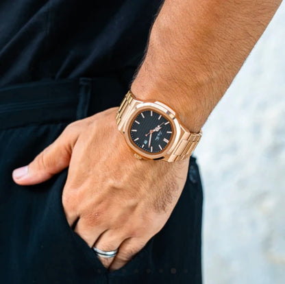 Reloj Jean Poedagar Nautilus rose Gold